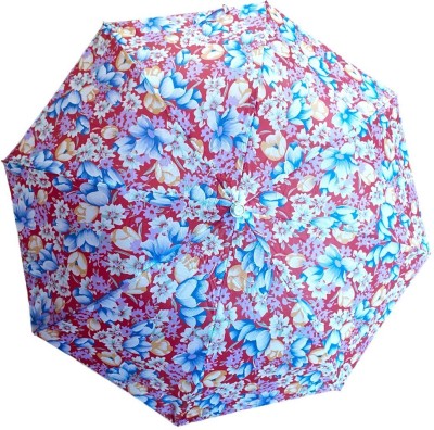 SujArta Umbrella Girls / Women, Premium Printed Printed, 2 Fold Auto, 35 inch Open Umbrella(Blue)