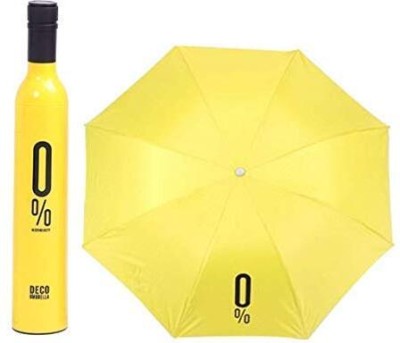 Foldable Mini Bottle Umbrella SunRain Bottle Umbrella(Yellow)