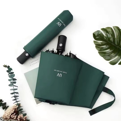 E-ECL 3 Fold with Auto Open and Close Umbrella Umbrella(Green)