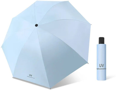 Tazomi UV protection outside down design 3-fold Automatic Open Travel Umbrella(Blue, Black, White)