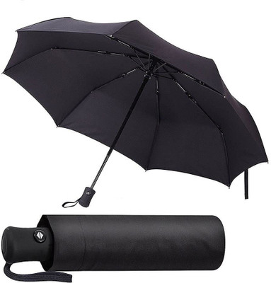 INCHEONPARTY Auto open close umbrella Umbrella(Black)