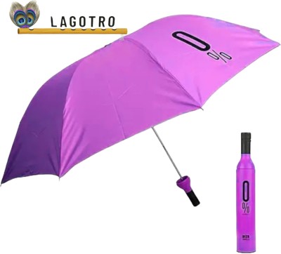 LAGOTRO Pink Bottle umbrella Umbrella(Pink)