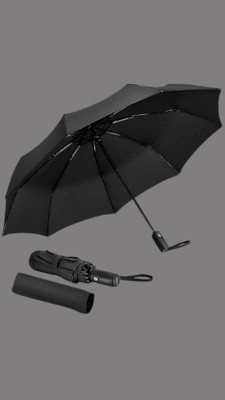 keskriva 3 Fold with Auto Open and Close Umbrella__21 Umbrella(Black)