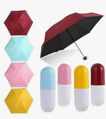 SBTs Folding Creative Capsule Case Umbrella Lightweight Waterproof AZ17 Umbrella(Multicolor)