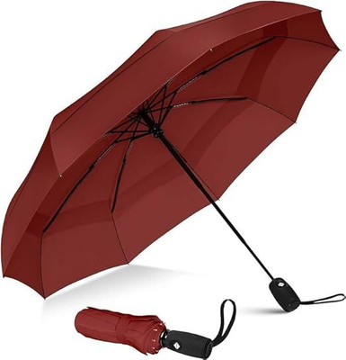 maukir Folding Umbrella Umbrella(Maroon)