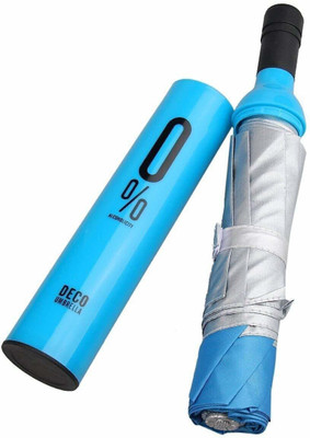 Wolveron Bottle umbrella Newest Windproof Double Layer with Cover Umbrella(Blue)