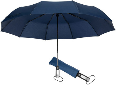 Hiwaga Auto open-close umbrella 3 fold Uv Protective and Windproof Umbrella Umbrella(Blue)