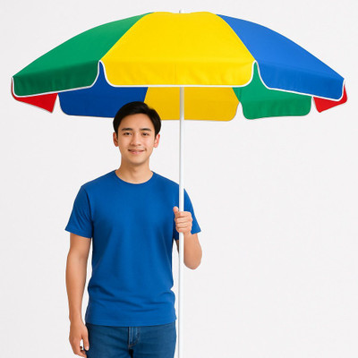 GREEN BIRD Durable 7FT Garden Umbrella Quick Setup All Weather Fade Resistant Umbrella(Multicolor)