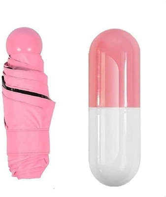 ZAYA MINI FOLDABLE CAPSULE UMBRELLA Umbrella(Pink)