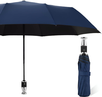 SHIFTER Folding Umbrella .3 Fold Umbrella Automatic Open & Close,Sunlight Umbrella(Blue)