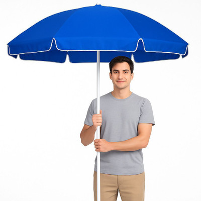 GREEN BIRD Windproof 7FT Garden Umbrella Sturdy Base Premium Canopy Waterproof Umbrella(Blue)