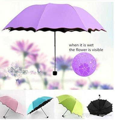 Ritesh Magic Umbrella Changing Secret Blossoms Occur with Water Magic123 Umbrella(Multicolor)