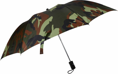 Fendo Graeden 2 FOLD Auto Open 24.5 Monsoon UV Protection For Men,Boys Umbrella(Green, Brown)