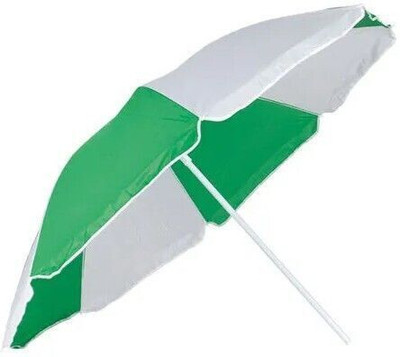 Dark Moon Colorful stand garden umbrella with waterproof umbrella for sun protec Umbrella(White, Green)