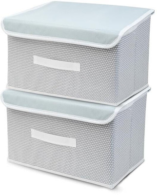 Anany Big Non-Woven Storage Box Wardrobe Closet Organizer Foldable Stackable Basket Under Bed Storage