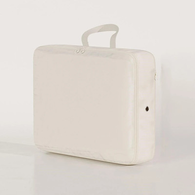 FORABH Compression Packing Cubes for Travel, Expandable Storage Bag (Beige) Under Bed Storage