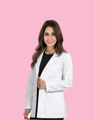 PRAGATI TRENDS Lab Coat(Cotton Polyester Blend)