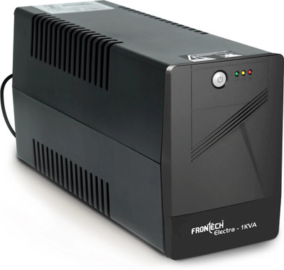 Frontech FT-2566 Static Converter 1KVA/600W Output |12V -7 AH x 2 Lead-Acid Batteries 2566 220 V Line-interactive Rack-mount Model UPS with Overload Protection 3 Outlet Plugs