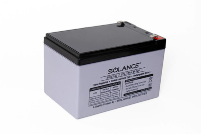 Solance 12V 12AH SMF Battery for Use in UPS/Solar and More Instruments (Black). Gel Solar Battery(12 V)