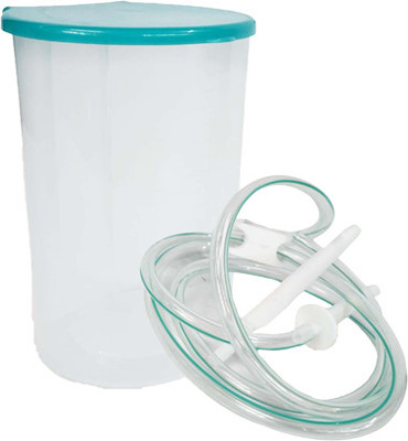 MEDISKY Reusable & washable Adults Enema kit for Home use with Instruction Urine Pot(1700 ml Multicolor)