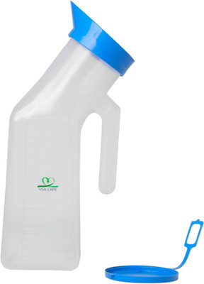VSA CARE Portable Urine Pot with Leak-Proof Lid and Easy-Grip Handle Urine Pot(1000 ml White)