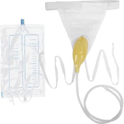 RAJry Male Urine Bag 1000 Ml Urine Pot(1000 ml White, Yellow)