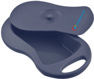 Complete Care Plastic Bedpan For Men And Women|Unisex Polypropylene Bed Pan With Lid Urine Pot(1000 ml Blue)