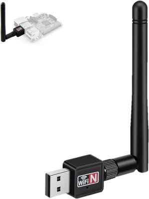 shivrahm enterprises Mini 1200 Mbps USB 2.0 Wi-Fi Dongle 802.in Wireless Network High Antenna USB USB Adapter(Black)