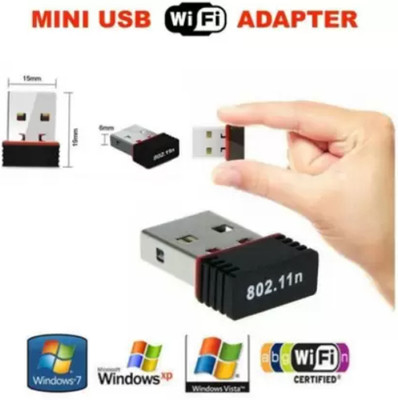 FRONY YHY570_WiFi Adapter for PC Desktop Laptop USB WiFi Small Size WiFi Receiver(Blk) USB Adapter(Black)