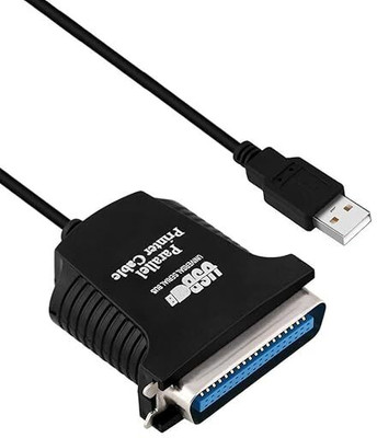 RuhZa USB to 36 Pin Parallel IEEE 1284 Printer Cable Adapter USB Adapter(Black)