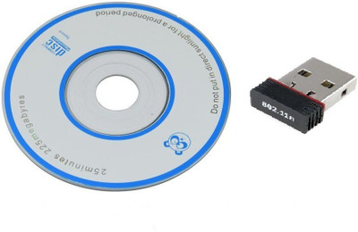 TERABYTE 950Mbps Mini WiFi Dongle Receiver USB Adapter Wifi Wireless Lan Card 802.11n/G/B USB Adapter(Black)