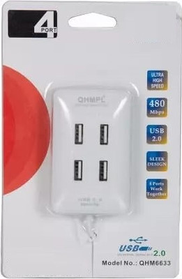 DIGSMORDEN Quantum 4 Port USB Hub (Not Suitable for Charging) Qhm 6633/ss854215329 USB Hub USB Adapter(Multicolor)