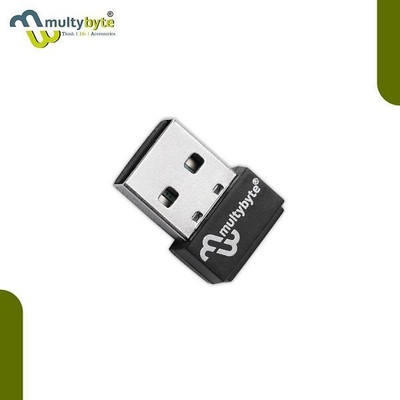 Multybyte mini Wifi USB Adapter 150 Mbps USB Adapter(Black)