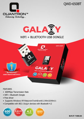 Quantron USB Adapter(WHITE AND BLACK)