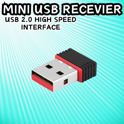 SACRO (Wi-Fi Receiver) with Multi-Device Connectivity For All Pc System and LaptopE446 USB Adapter(Black)