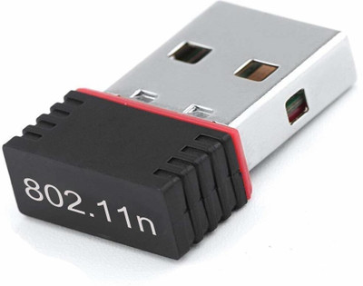 BALRAMA 950Mbps Mini WiFi Dongle Receiver USB Adapter Wifi Wireless Lan Card 802.11n/G/B USB Adapter(Black)