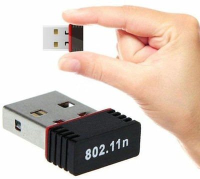 BALRAMA 950Mbps Mini WiFi Dongle Receiver USB Adapter Wifi Wireless Lan Card 802.11n/G/B USB Adapter(Black)