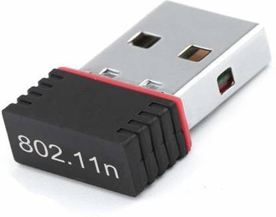 BALRAMA Mini Wireless, 2.4 GHz,WiFi Connector Wifi Dongle for PC USB Adapter (Black) USB Adapter(Black)