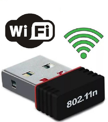 BALRAMA 950Mbps Mini WiFi Dongle Receiver USB Adapter Wifi Wireless Lan Card 802.11n/G/B USB Adapter(Black)