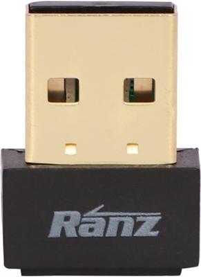 Ranz 802.11n 450 Mbps Wireless Nano USB Wi-Fi Receiver USB Adapter(Black)