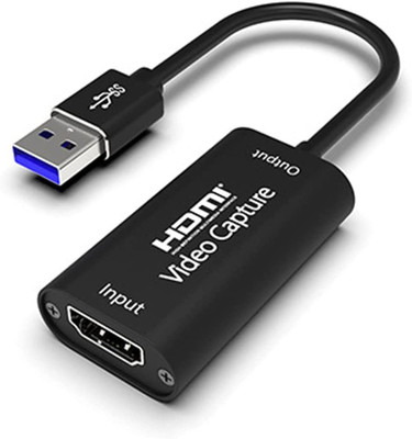 VOOCME Compatible with OBS,Live Streaming USB Adapter(Black)