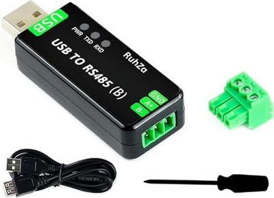 RuhZa USB to RS485 Bidirectional Converter USB Adapter(Black)