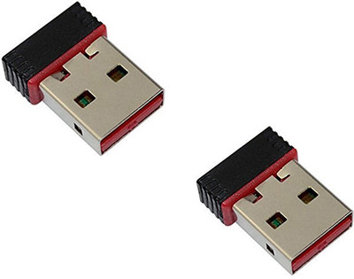 Espouse Combo of 2x450Mbps Transmission Rate,USB 2.0 WiFi Wireless-N Mini Adapte 802.11N USB Adapter(Black)