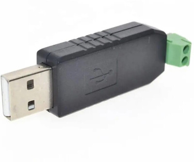 WiredCom USB to RS485 Adapter, 485 Converter to USB Module Virtual Com Port USB Adapter(Black)