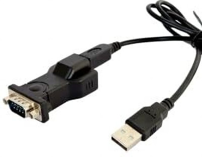 Simcotrack USB to RS-232 Converter Adapter RS232 Serial 9 Pin to USB Cable Adapter USB Adapter(Black)