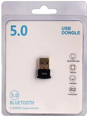 Blemishfree USB Bluetooth Adapter for PC, 5.0 Bluetooth Dongle Receiver USB Adapter USB Adapter(Black)