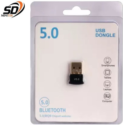 SDMINITEK USB Bluetooth Dongle USB Adapter(Black)