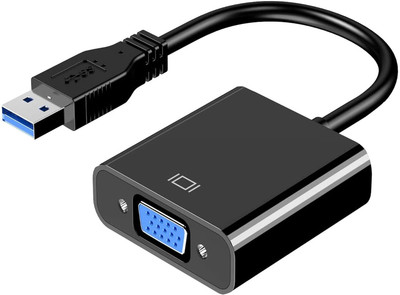 VOOCME Usb To Vga Adapter,Usb 3.0/2.0 To Vga Adapter Multi-Display Video Converter USB Adapter(Black)