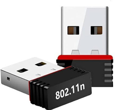 SarvoTeleweb USB 2.0 950Mbps Mini Wireless N Network Adapter USB Adapter(Black, White)