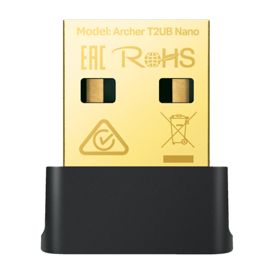 TP-Link Archer T2UB Nano AC600 Nano Wi-Fi Bluetooth 4.2 Wireless USB Adapter USB Adapter(Black)